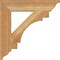 Ekena Millwork Merced Traditional Rough Sawn Bracket, Western Red Cedar, 4"W x 22"D x 22"H BKT04X22X22MRC01RWR - alternate 3
